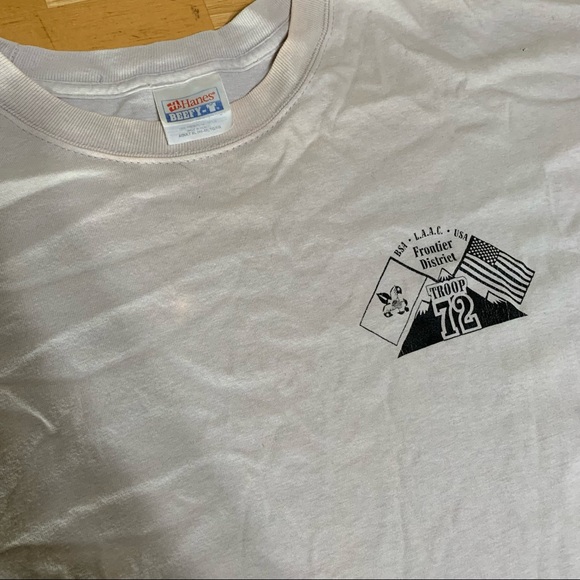 VTG 90s sz XL Boy Scouts of America BSA LAAC Troop 72 T-Shirt - Picture 2 of 6